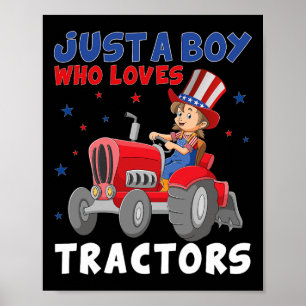 Affiche Enfants Agritourisme 4 juillet Juste un garçon qui