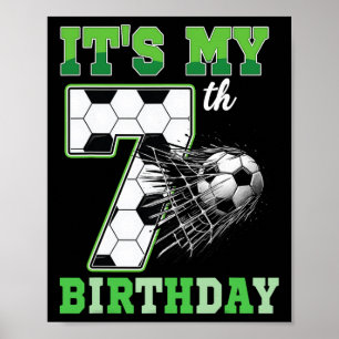 Affiche Enfants Anniversaire 7 Ans C'est Mon 7ème Annivers