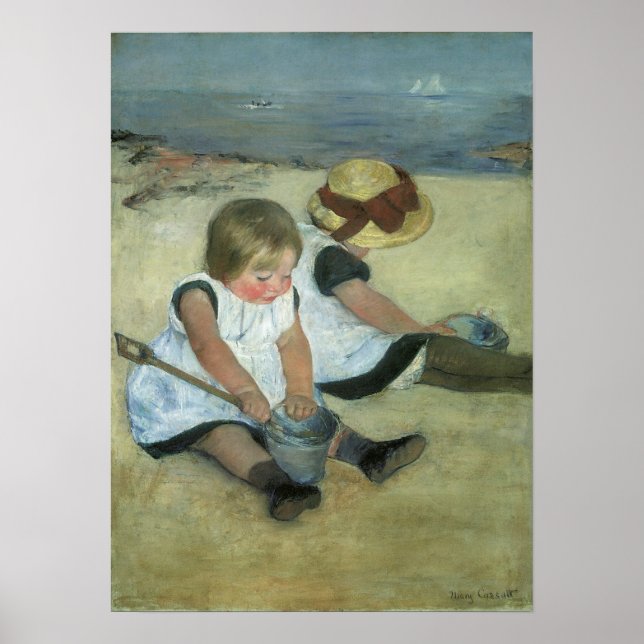 Affiche Enfants au bord de la mer 1885 (Devant)