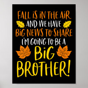 Affiche Enfants Big Brother Faire-part de grossesse automn