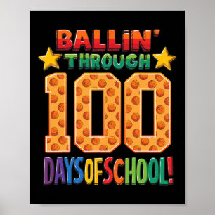 Affiche Enfants Bysketll Fans Boys Llin’ Jusqu'À 100 Jours