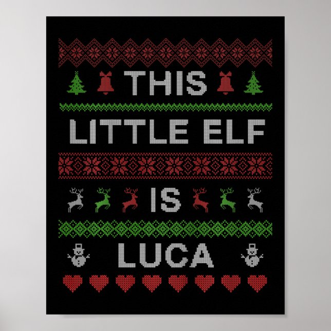 Affiche Enfants Ce Petit Elfe C'Est Luca Vilain Sweat De N (Devant)