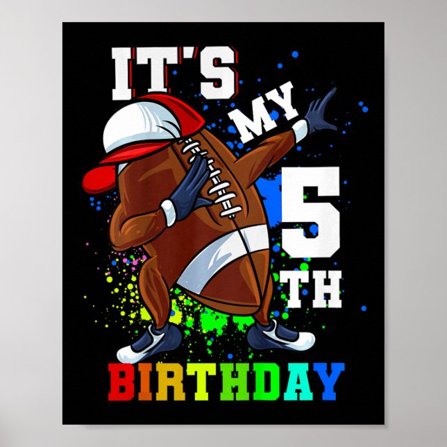 Affiche Enfants C'Est Mon 5e Anniversaire 5 Anniversaire D (Devant)