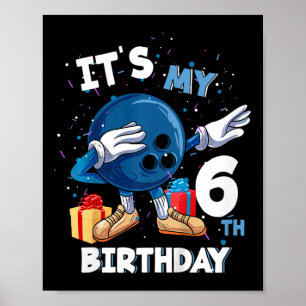 Affiche Enfants C'Est Mon 6e Anniversaire 6 Anniversaire B