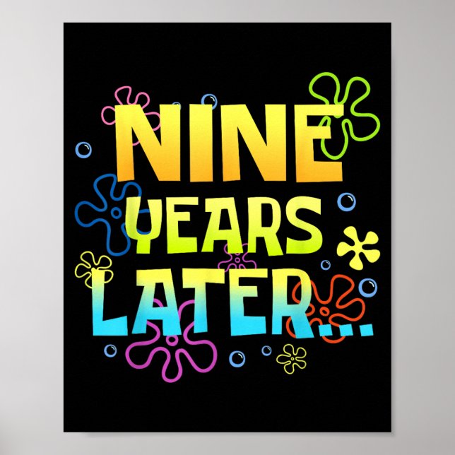 Affiche Enfants d'anniversaire de 9 ans (Devant)