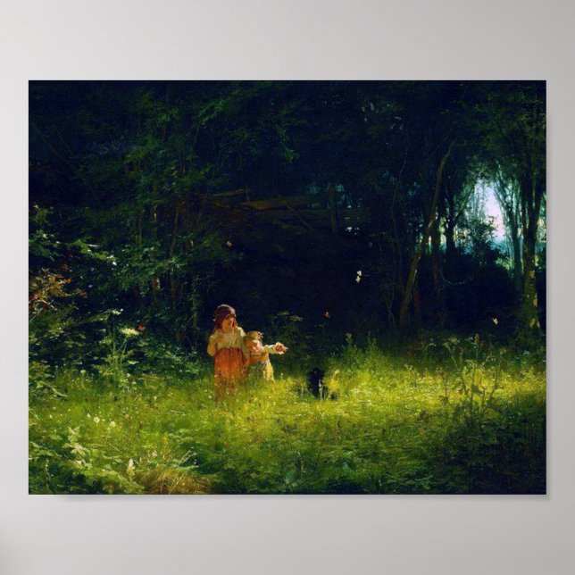 Affiche Enfants dans la forêt, Ivan Kramskoi (Devant)
