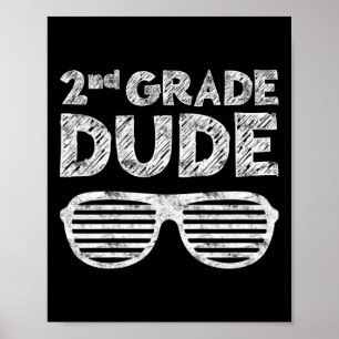 Affiche Enfants de 2e année Dude 2e année Byck To School