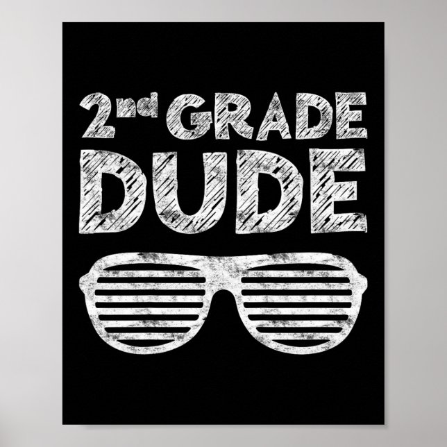 Affiche Enfants de 2e année Dude 2e année Byck To School (Devant)