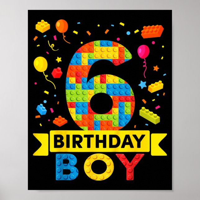 Affiche Enfants de 6 ans Blocs de construction Bâtisseur 6 (Devant)