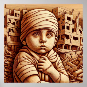 AFFICHE ENFANTS DE GAZA