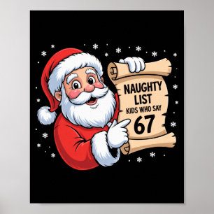 Affiche Enfants de la liste vilains qui disent 67 Meme drô