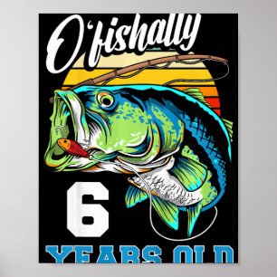 Affiche Enfants De pêcheur officiellement 6 ans 6ème anniv