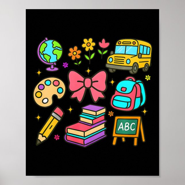 Affiche Enfants de retour à l'école Coquette  (Devant)