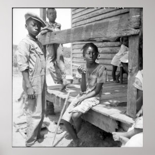 Affiche Enfants du delta du Mississippi