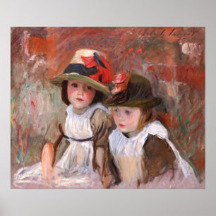 Affiche Enfants du village (1890) de John Singer Sargent