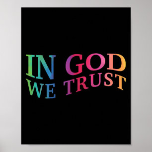 Affiche Enfants En Dieu Nous Faisons Confiance Bon Jésus F