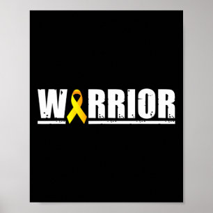 Affiche Enfants Enfance Cancer Guerrier pédiatrique Golden