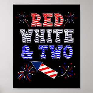 Affiche Enfants Enfants 2e anniversaire Juillet 4 American