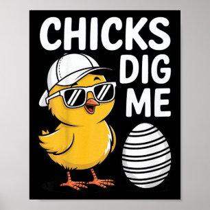 Affiche Enfants Enfants Poussins Me Creuser Joyeux Garçons