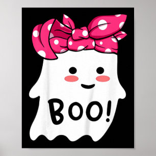 Affiche Enfants Filles Toddler Joyeux Fantôme D'Halloween 