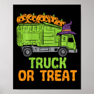 Affiche Enfants Garge Camion Citrouilles Toddler
