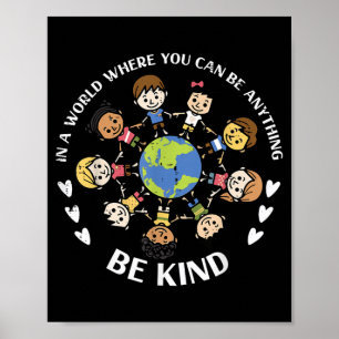 Affiche Enfants Gentils Terre Anti Harcèlement Journée Ant