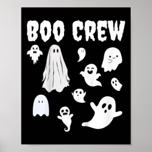 Affiche Enfants Halloween Enfants Motif Boo Crew