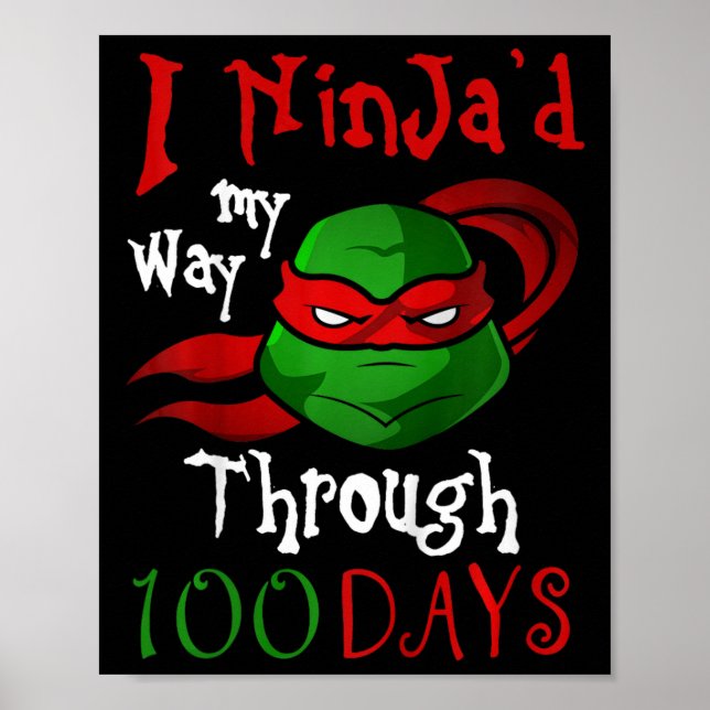 Affiche Enfants I ninja'd mon chemin à travers 100 jours p (Devant)