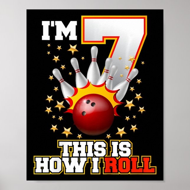 Affiche Enfants J'ai 7 ans C'est comme ça que j'ai roulé 7 (Devant)
