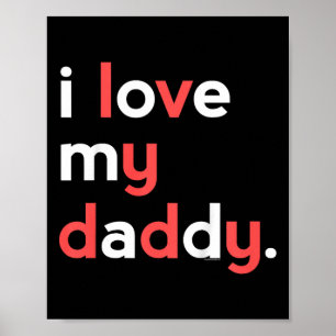 Affiche Enfants J'Aime Mon Papa Chemise Pour Garçons Papa