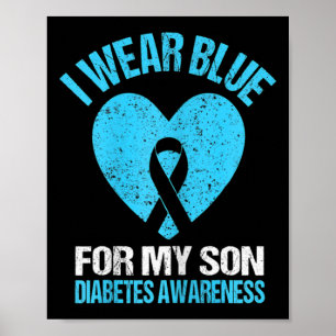 Affiche Enfants Je Porte Du Bleu Pour Mon Fils Sensibilisa