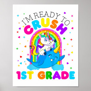 Affiche Enfants Je suis prêt à écraser la 1ère classe Unic