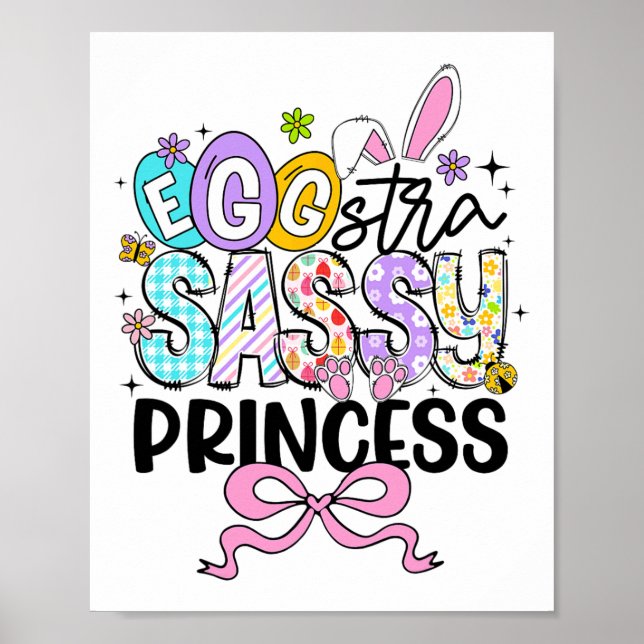 Affiche Enfants Jour de Pâques Oeuf-stra Sy Princesse Fill (Devant)