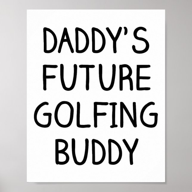 Affiche Enfants Le futur partenaire de golf de papa Golf  (Devant)