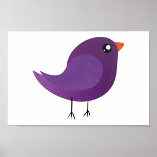 Affiche Enfants mignonette birdy