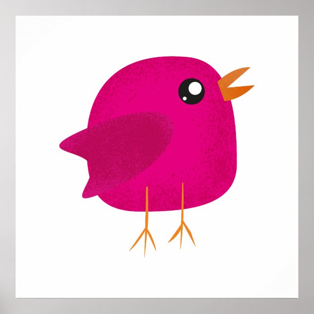 Affiche Enfants mignonette birdy (Devant)