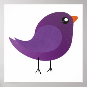 Affiche Enfants mignonette birdy