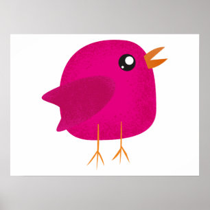 Affiche Enfants mignonette birdy
