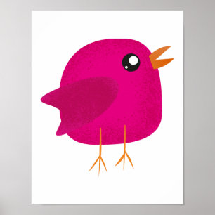 Affiche Enfants mignonette birdy