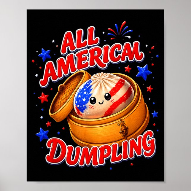 Affiche Enfants Mignons Édition Américaine Dumpling 4 Juil (Devant)