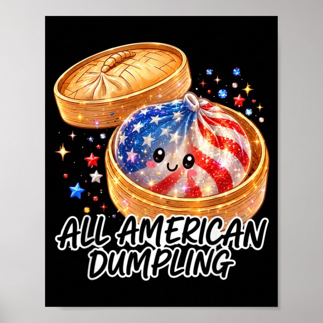 Affiche Enfants Mignons Édition Américaine Dumpling 4 Juil (Devant)