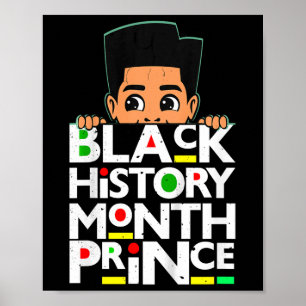 Affiche Enfants Mois de l'histoire des Noirs Prince Melani