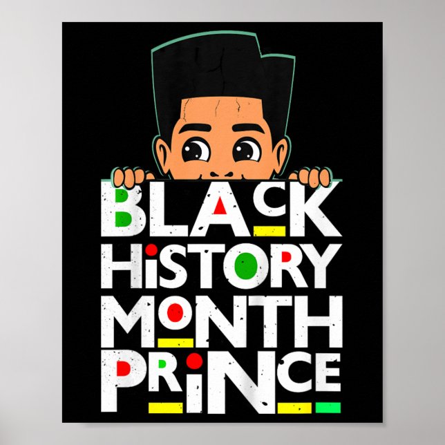 Affiche Enfants Mois de l'histoire des Noirs Prince Melani (Devant)