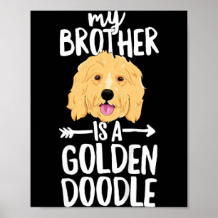 Affiche Enfants Mon frère est un Goldendoodle