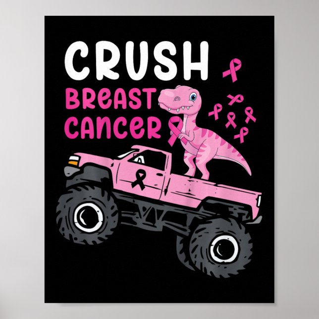 Affiche Enfants Monster Camion Dinosaure Crush Cancer du s (Devant)