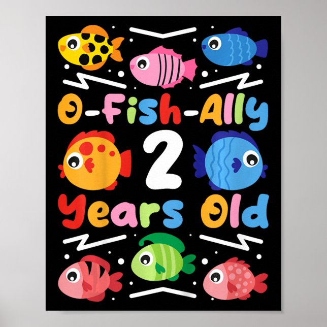 Affiche Enfants O-fish-ialement âgés de 2 ans  (Devant)