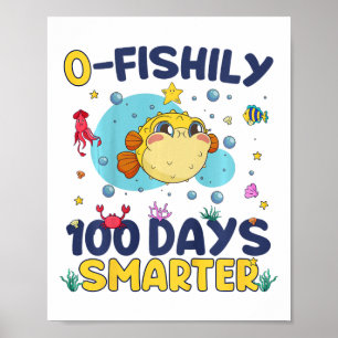 Affiche Enfants O-poissons 100 Jours Plus Smarteux 100 Jou