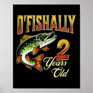 Affiche Enfants O'Fishally 2 ans Pêche Thème 2ème Bir