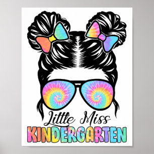 Affiche Enfants Petite Miss jardin d'enfants Messy Bun Sun