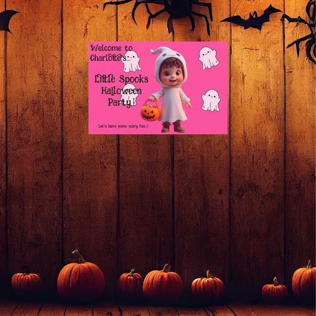 Affiche Enfants Petits Spots Fête d'Halloween (Little Spooks Halloween Party Wall Poster)